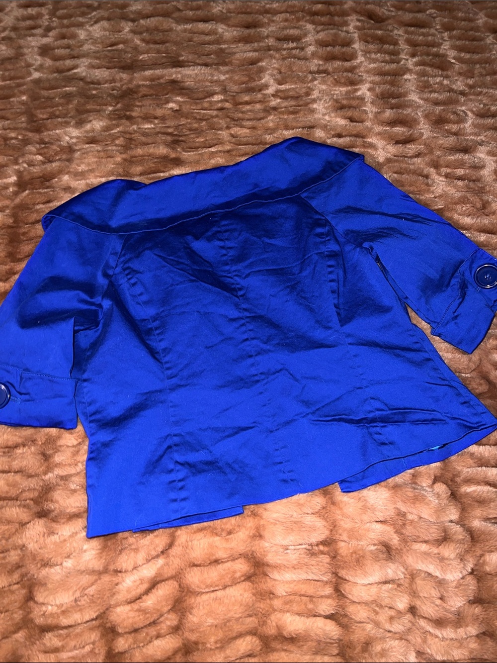Tweeds Royal Blue Buttoned Jacket - Picture 5 of 5